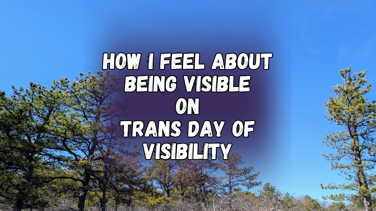 How I feel about being visible on Trans Day of Visibility